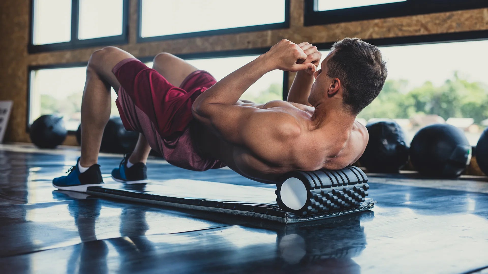 Foam roller for myofascial release and muscle recovery