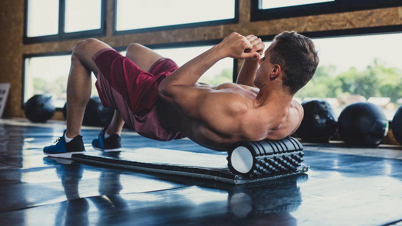 Foam roller for myofascial release and muscle recovery