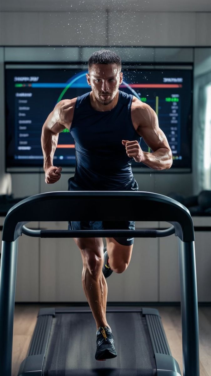 Athlete in recovery after training session